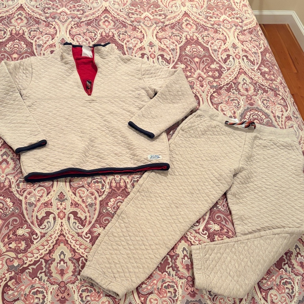 Crewcuts (not factory) Kids quilted half zip Set (8-9)